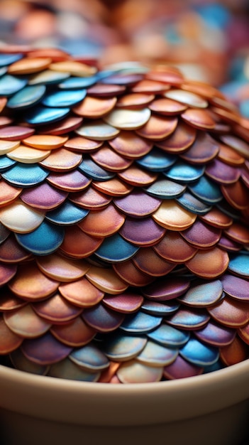 Photo dreamy porcelian fish scales uhd wallpaper