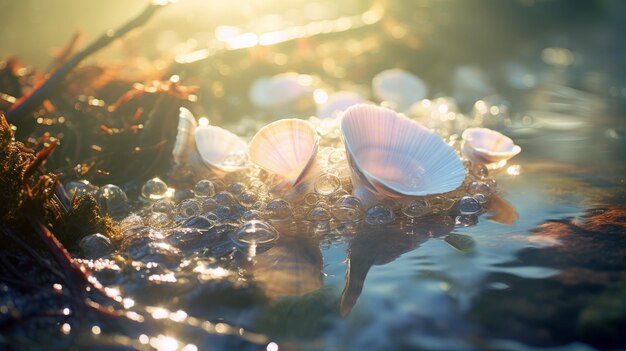 Dreamy Shells A Whimsical Journey Through Fairycore Landscapes