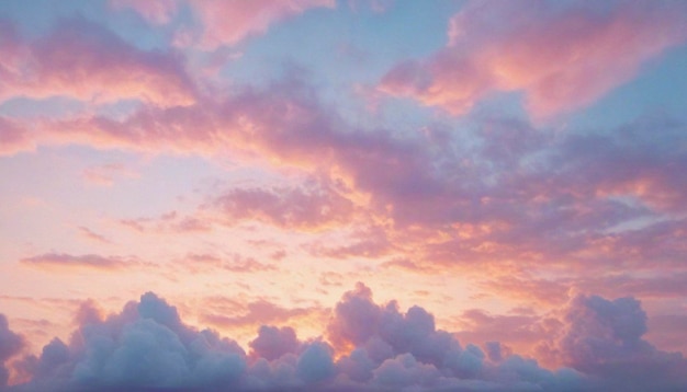 Dreamy sky pink and orange