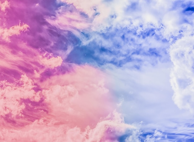 Dreamy surreal sky as abstract art fantasy pastel colours background for modern design