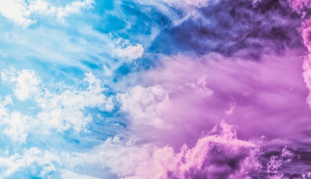 Dreamy surreal sky as abstract art fantasy pastel colours background for modern design