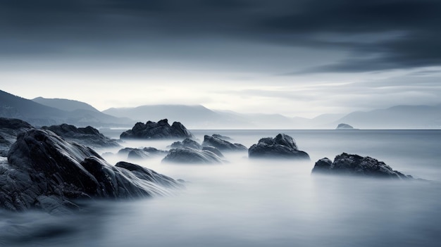 A dreamy undefined seascape with a hint of tranquility