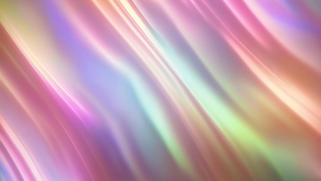 Dreamy y2k gradient holographic background Warped waves Generative AI