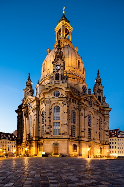 Dresden, Frauenkirche 's nachts