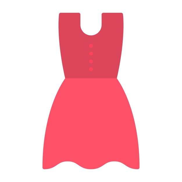 Photo dress flat illustration