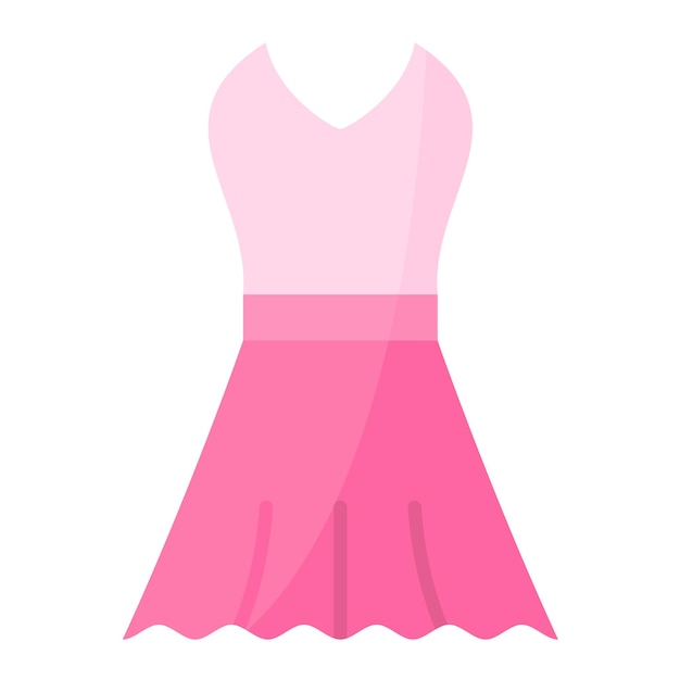 Photo dress flat illustration