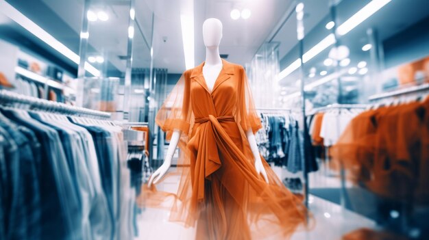 Photo a dress hanging on a mannequin