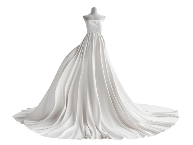 Dress on isolated White background