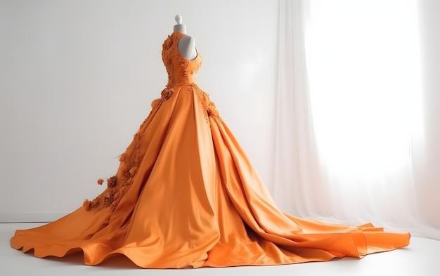 A dress made by the designer