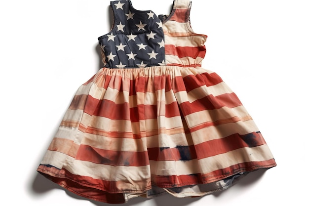 A dress that has the word american on it