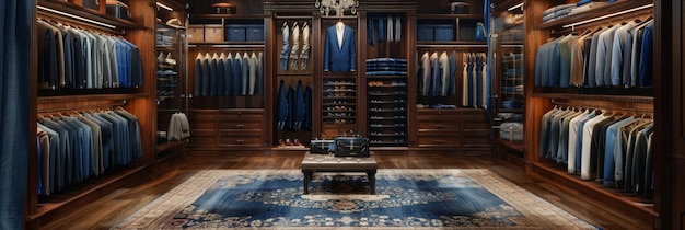 dressing room mens business suits