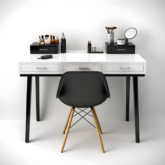 Photo dressing table in modern minimalist style contemporary elegance