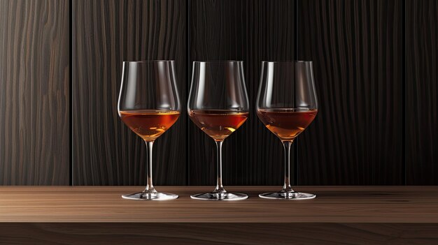 Drie cognac glazen Generatieve AI