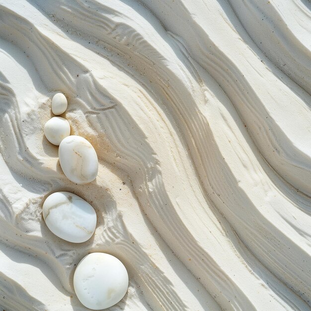 drie eieren worden in het zand geplaatst met één die een witte schelp heeft