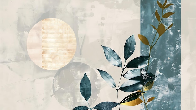 Drie posterframes met moderne abstracte geometrische vormen bloemenkunst muurdecoratie achtergrond