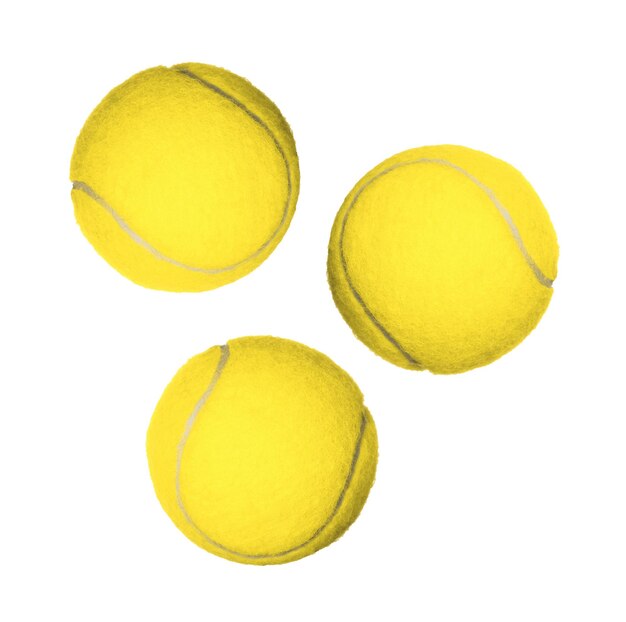 Drie tennisballen