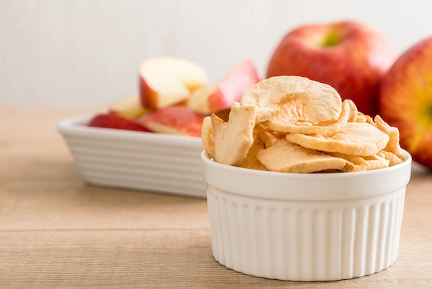 Photo dried apple chips