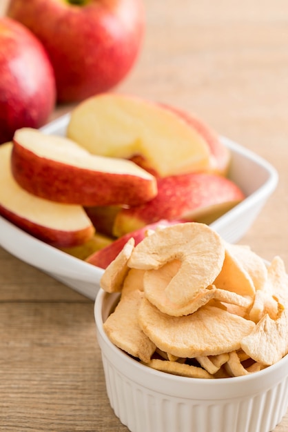 Photo dried apple chips