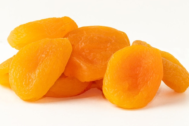 Dried apricot isolated on white background