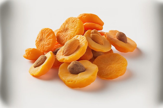 Photo dried apricots as well as sweet apricots