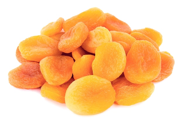 dried apricots isolated