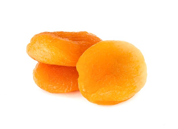 Photo dried apricots isolated