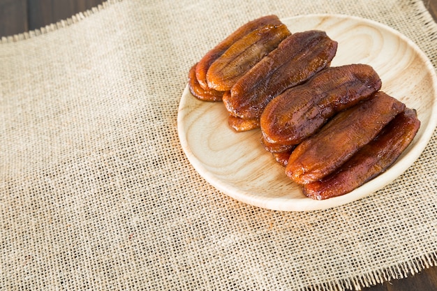 Dried banana dessert Thailand