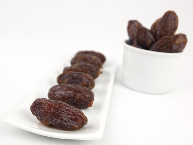 Photo dried black dates