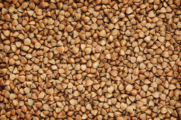 Dried buckwheat horizontal background