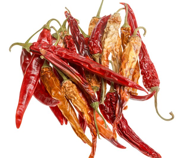 Photo dried chili peppers