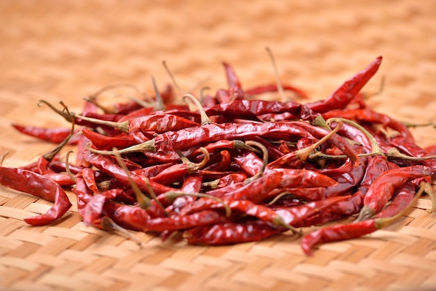 Dried Chili on table