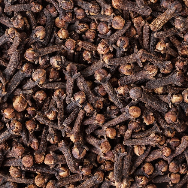 Dried cloves background