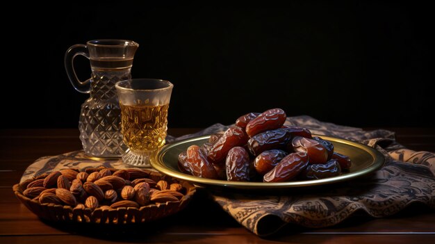 Dried dates are traditional Oriental dessert