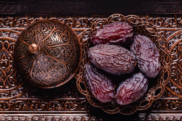 Dried dates fruit popular fruit of ramadan