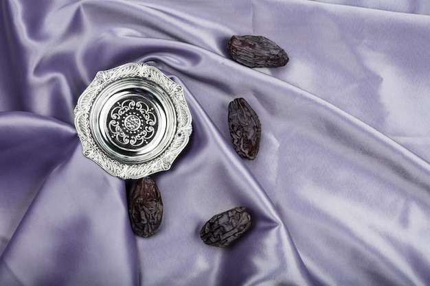 Dried dates on a plate