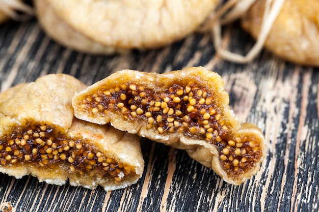 Dried dried fruits of sweet ripe figs