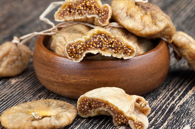 Dried dried fruits of sweet ripe figs