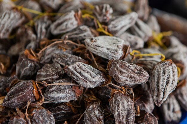 Dried figs on the market