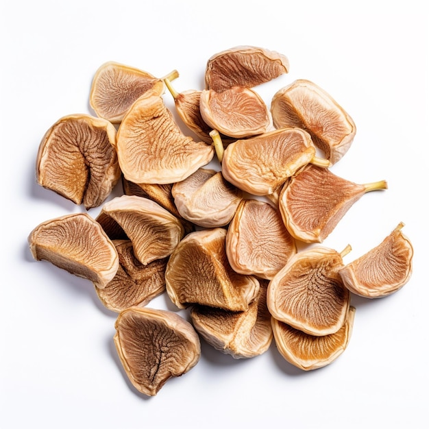 Dried figs on a white background generated with ai