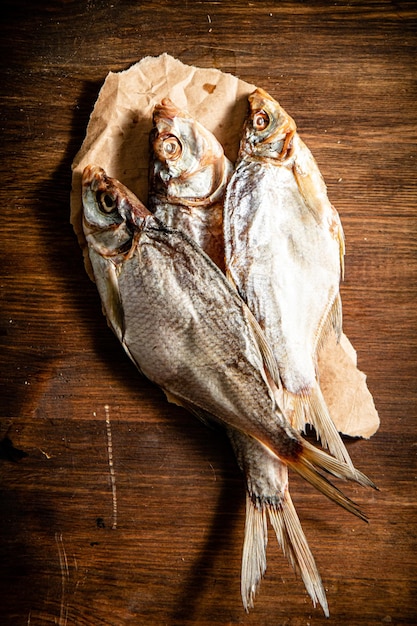 Photo dried fish for beer