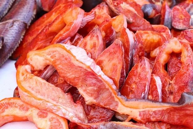 Dried fish at the market