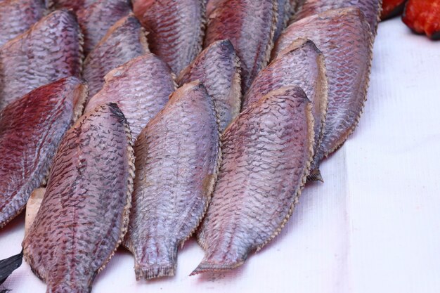 Dried fish at the market