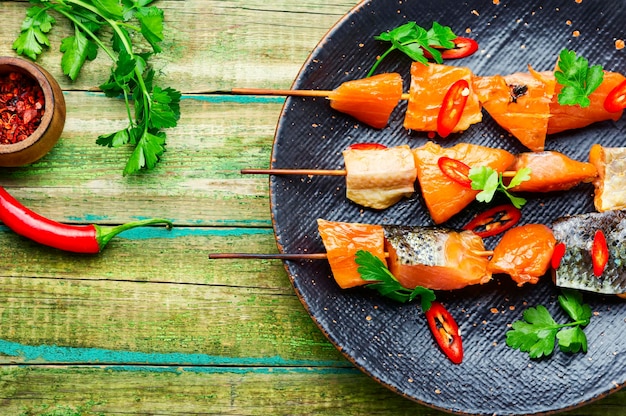 Salmone di pesce essiccato