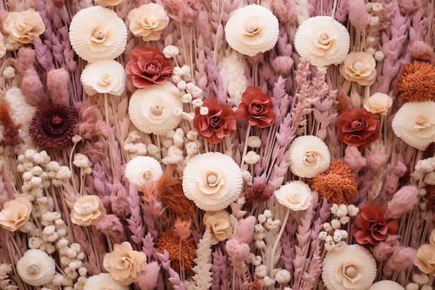 dried flowers background