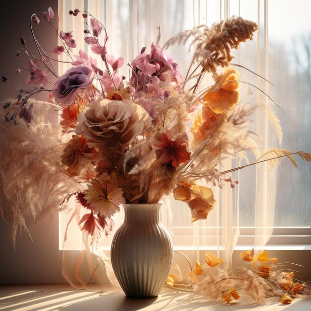 Dried flowers Most Amazing HD 8K wallpaper Stock Photographic Image