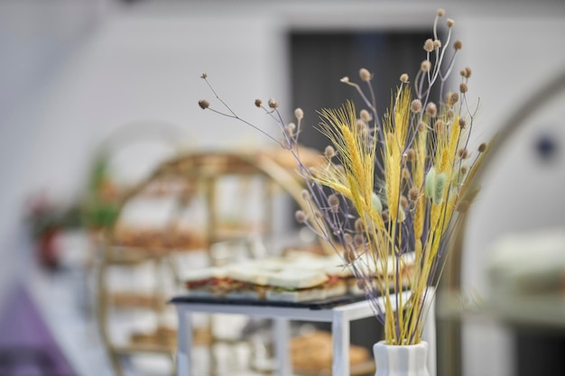 dried flowers in a vase interior decor Dried flowers in the vase kinfolk and minimalism style