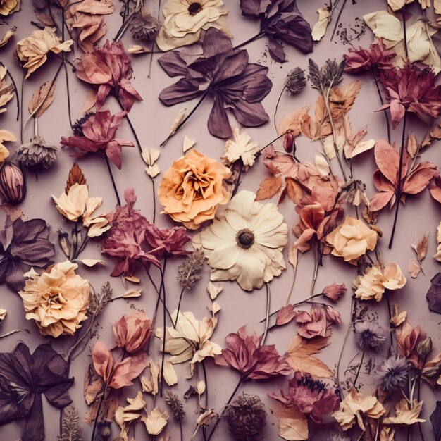 Dried flowers vintage