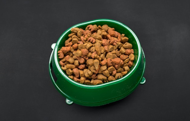 Dried food for dogs or cats.