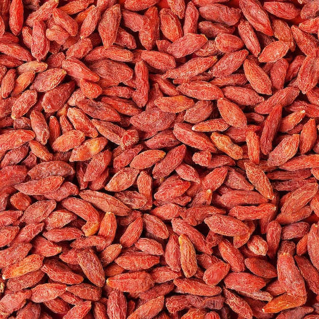 Dried goji berries background