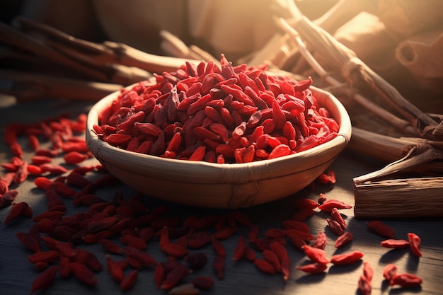 Dried goji berries